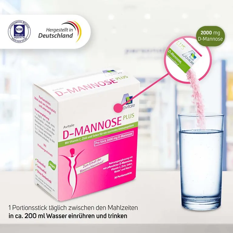 Shopapotheke Avitale D-Mannose Plus 2000 Mg