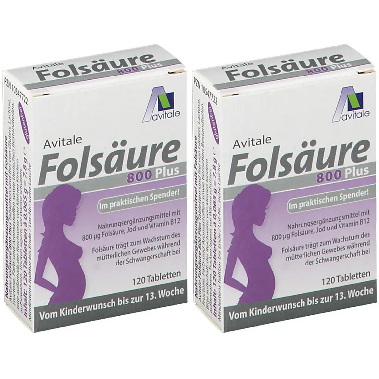 shopapotheke Avitale Folsäure 800 Plus B12 + Jod
