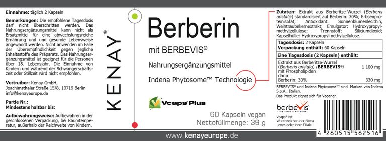 Shopapotheke Berberin Mit Berbevis® KENAY®