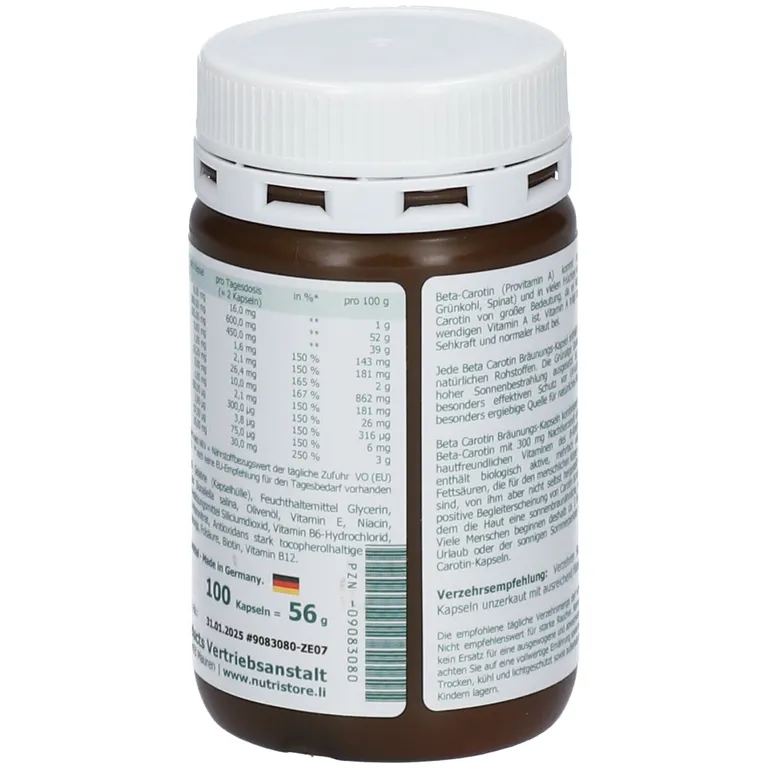Shopapotheke Beta-Carotin 8 Mg Bräunungskapseln
