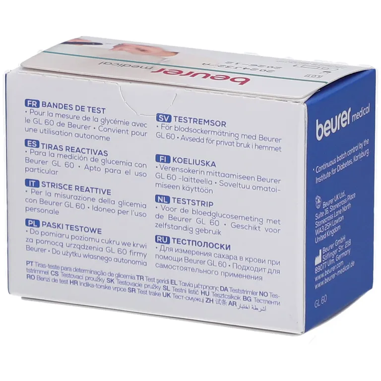 Shopapotheke Beurer Medical Teststreifen GL 60