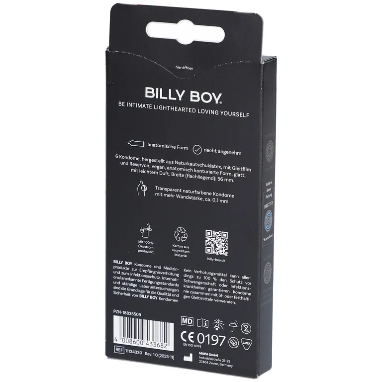Shopapotheke BILLY BOY Sicheres Gefühl Kondome