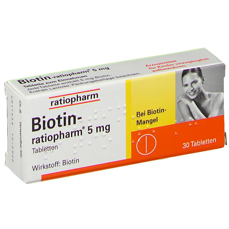 shopapotheke Biotin-ratiopharm® 5 mg Tabletten