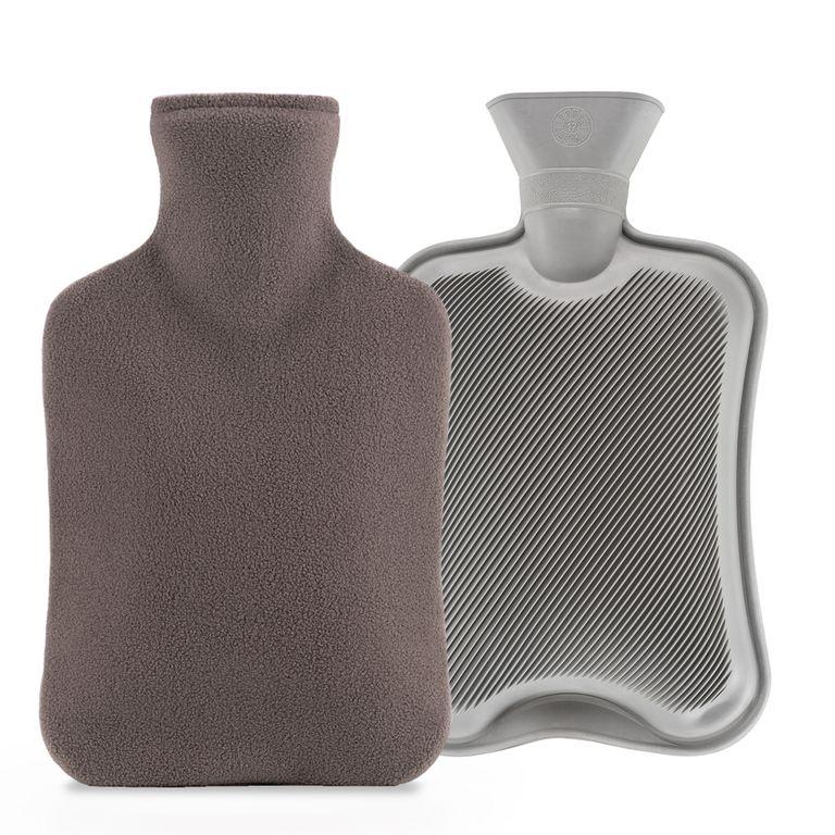 shopapotheke Blumtal Wärmflasche mit Bezug grau