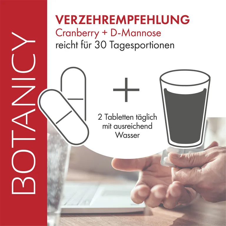 Shopapotheke BOTANICY Cranberry + D-Mannose