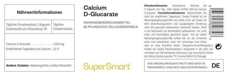 Shopapotheke Calcium-D-Glucarat - SuperSmart
