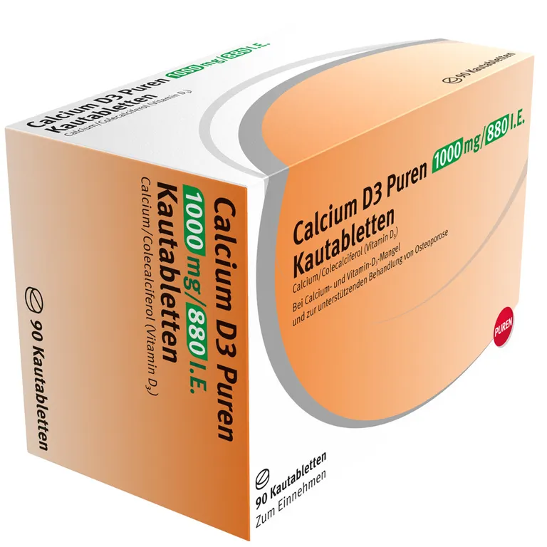 Shopapotheke Calcium D3 Puren 1000 Mg / 880 I.E