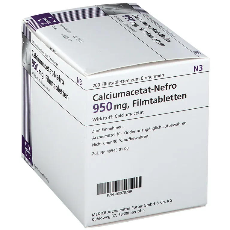 Shopapotheke Calciumacetat-Nefro 950 Mg