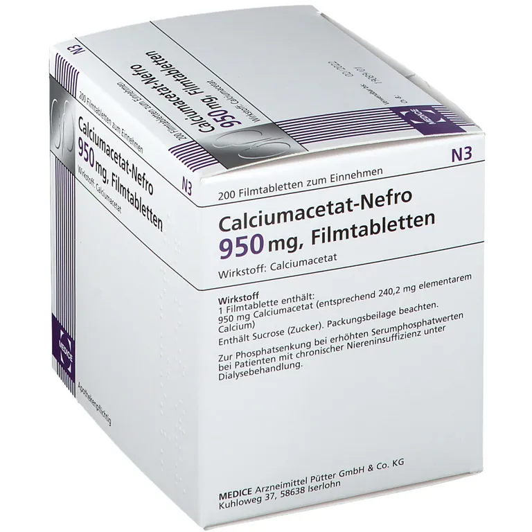 Shopapotheke Calciumacetat-Nefro 950 Mg