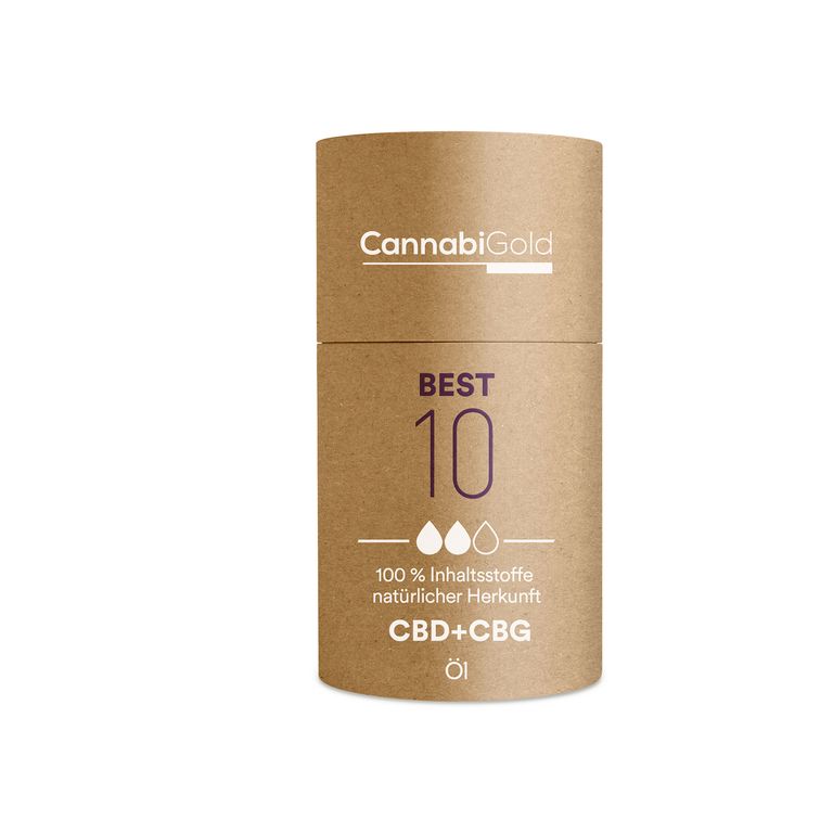Shopapotheke CannabiGold® Best 10 CBD- Und CBG-Öl