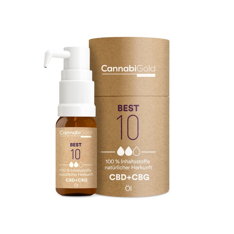 shopapotheke CannabiGold® Best 10 CBD- und CBG-Öl