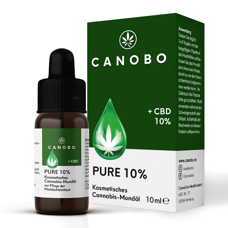 shopapotheke CANOBO PURE Bio CBD10% Cannabis Mundöl