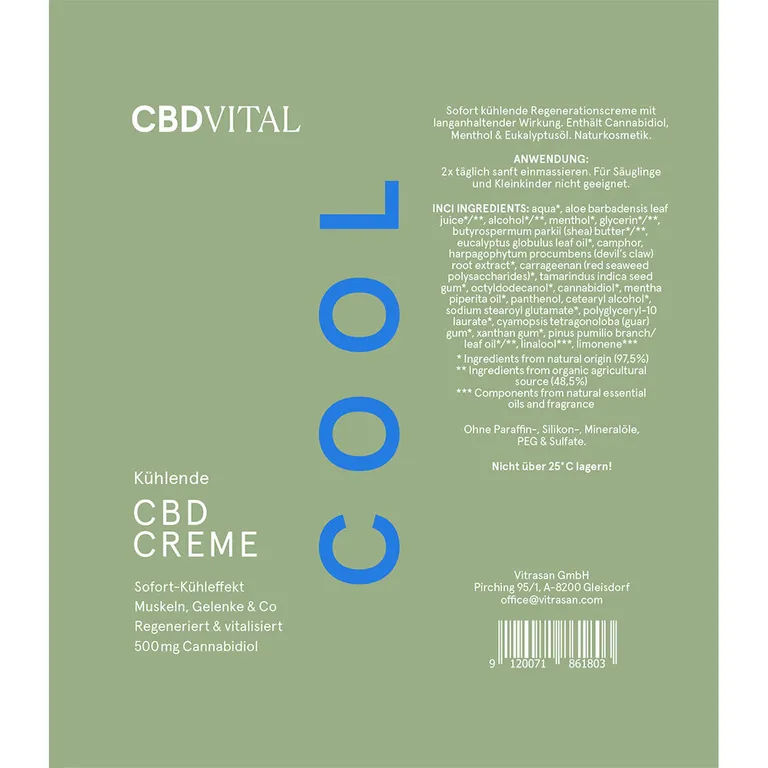 Shopapotheke CBD VITAL Kühlende CBD Creme