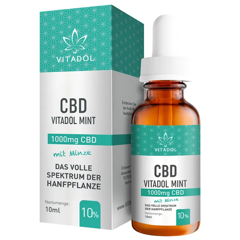 shopapotheke CBD10% Bio Hanfextrakt Öl - Vitadol Mint