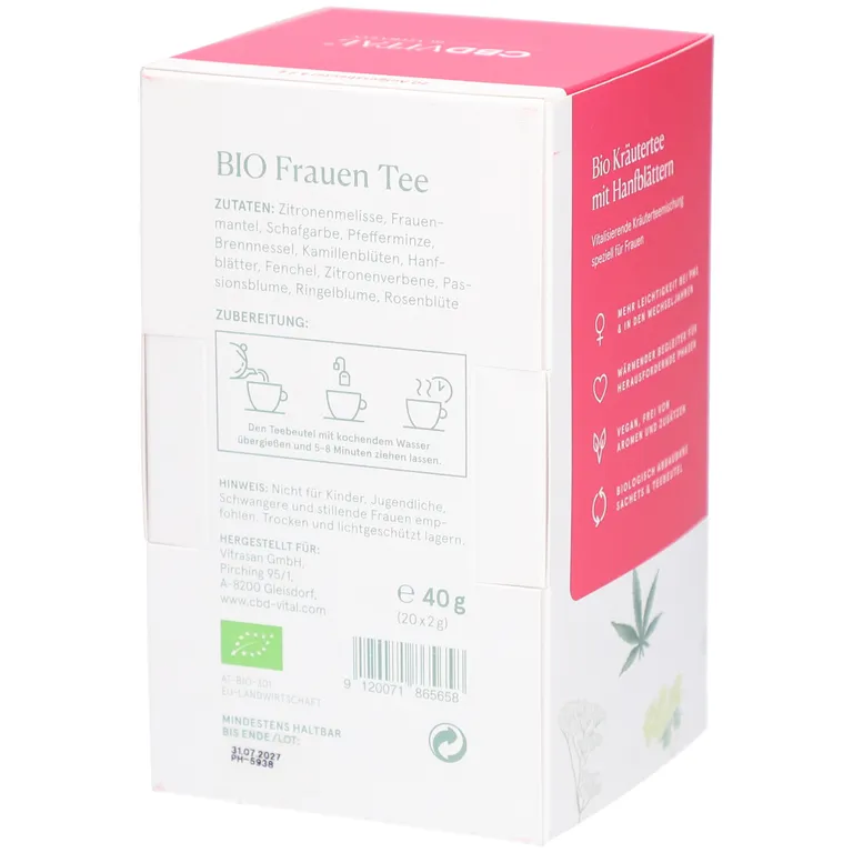 Shopapotheke CBDVITAL Bio Frauen Tee