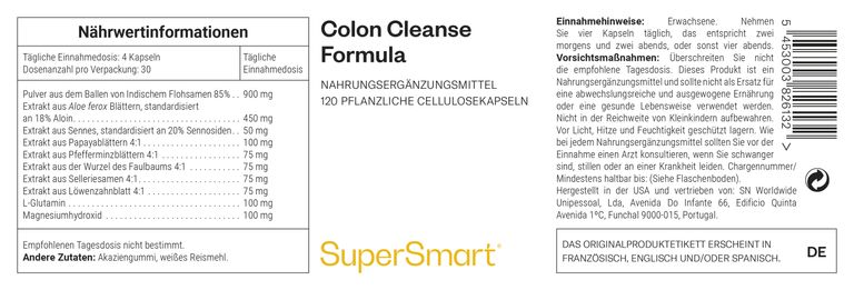 Shopapotheke Colon Cleanse Formula - SuperSmart