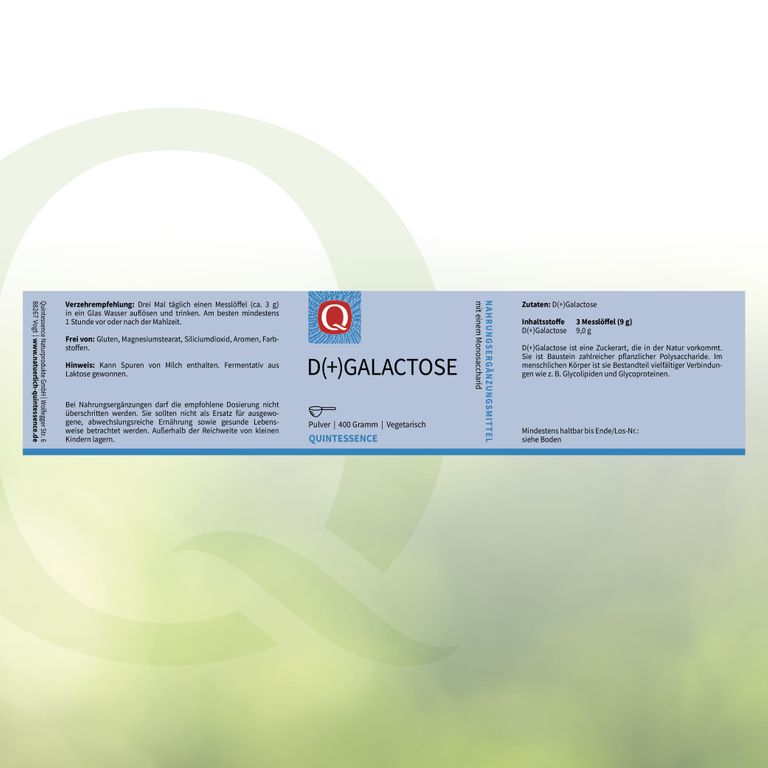 Shopapotheke D (+) Galactose Von Quintessence