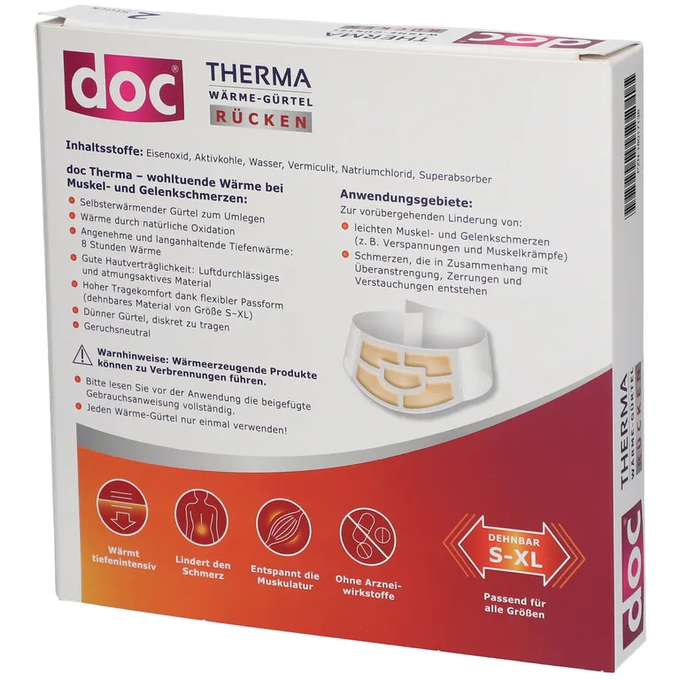 Shopapotheke Doc® THERMA WÄRME-GÜRTEL RÜCKEN