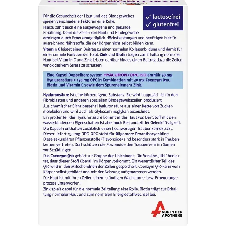 Shopapotheke Doppelherz® Hyaluron + OPC 150