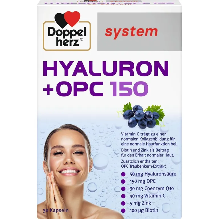 shopapotheke Doppelherz® Hyaluron + OPC 150