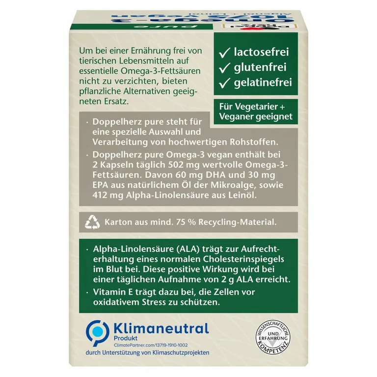 Shopapotheke Doppelherz® Pure Omega-3 1075 Vegan