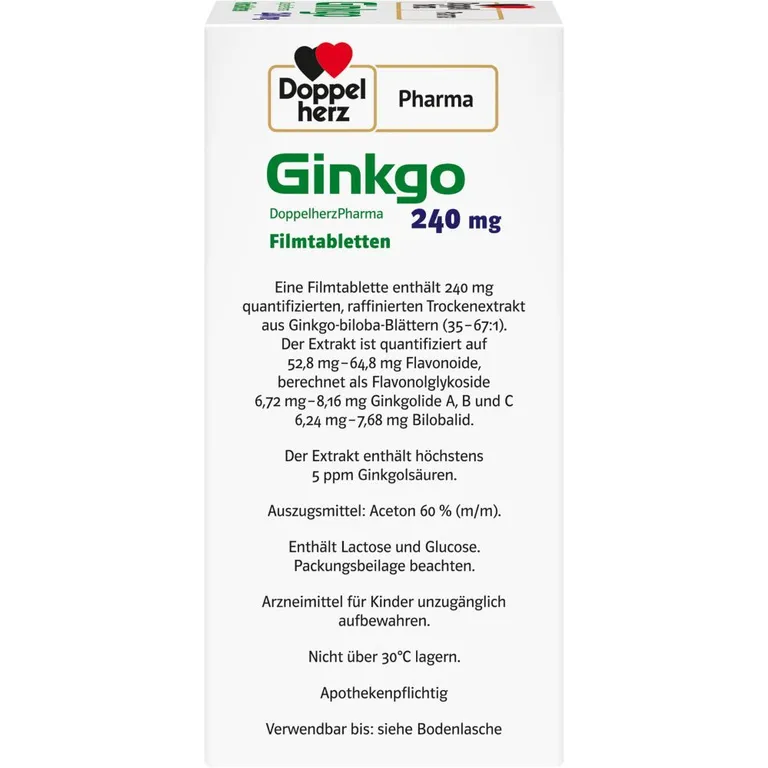 Shopapotheke DoppelherzPharma Ginkgo 240 Mg