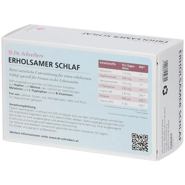 Shopapotheke Dr. Schreibers® ERHOLSAMER SCHLAF