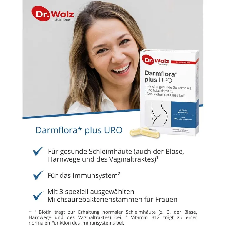 Shopapotheke Dr. Wolz Darmflora* Plus URO 40 Kapseln