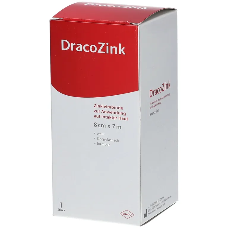 shopapotheke DracoZink Zinkleimbinde 8 cm x 7 m