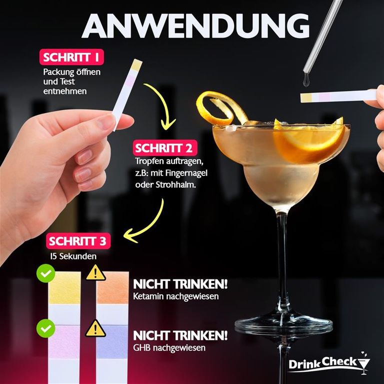 Shopapotheke DrinkCheck K.O. Tropfen Schnelltest