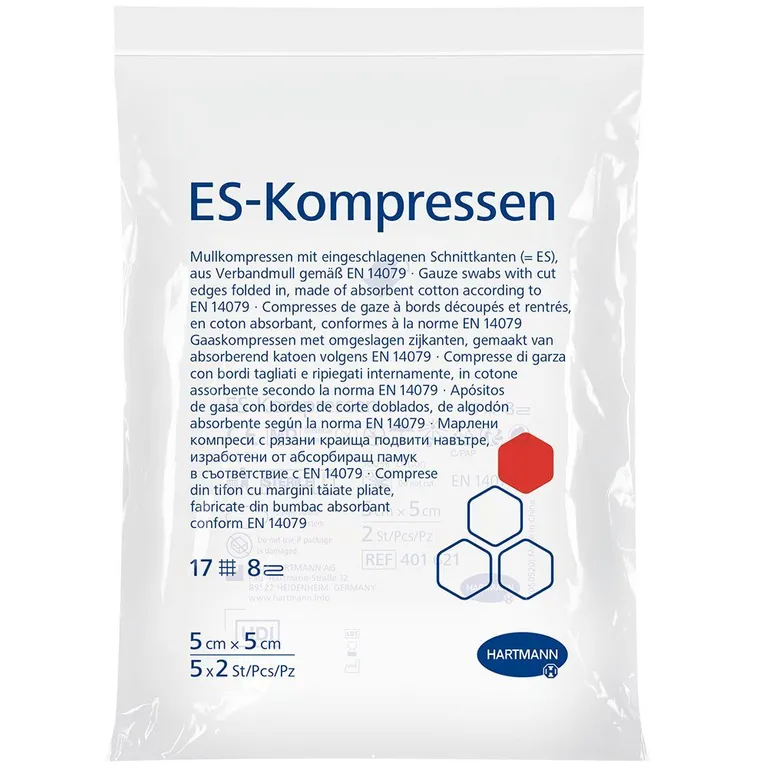 Shopapotheke ES-Kompressen Steril 8fach 5 X 5 Cm