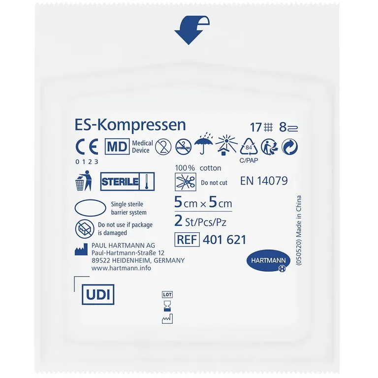 Shopapotheke ES-Kompressen Steril 8fach 5 X 5 Cm