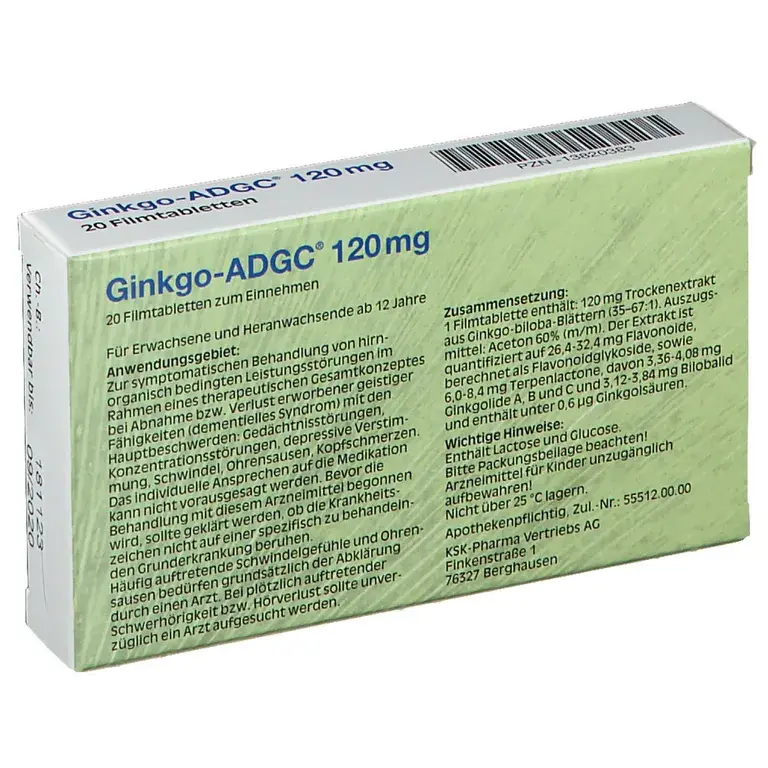 Shopapotheke Ginkgo-ADGC® 120 Mg