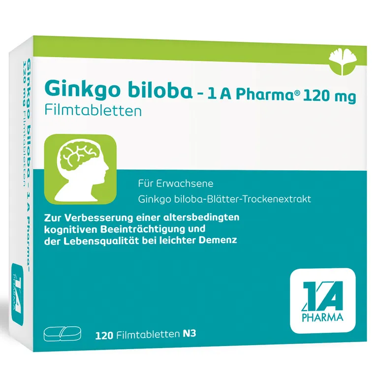 shopapotheke Ginkgo biloba – 1 A Pharma® 120 mg