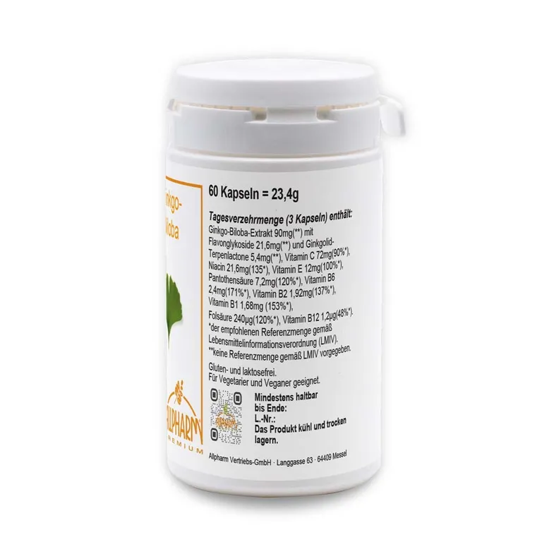 Shopapotheke Ginkgo-Biloba Kapseln