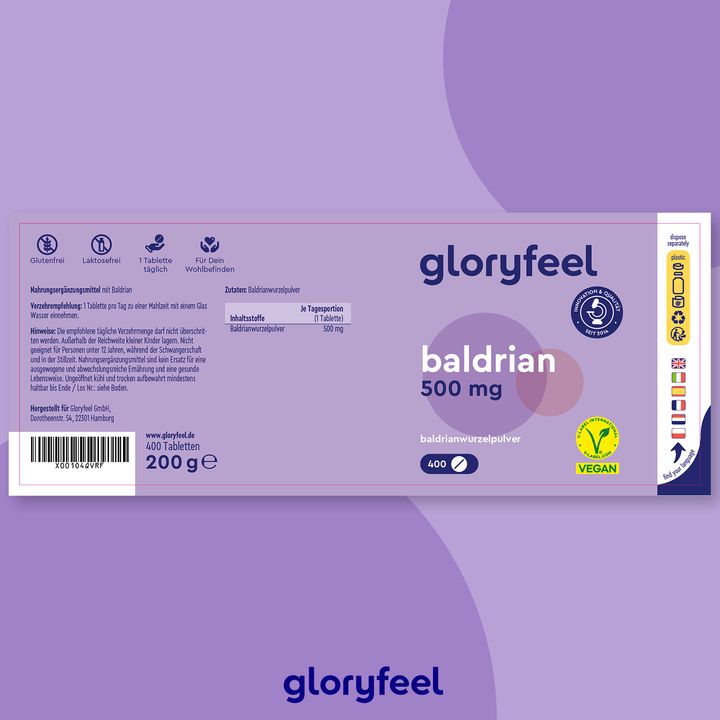 Shopapotheke Gloryfeel® Baldrian Tabletten