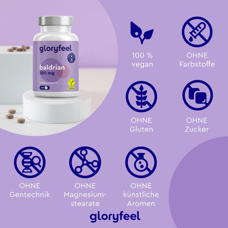 Shopapotheke Gloryfeel® Baldrian Tabletten