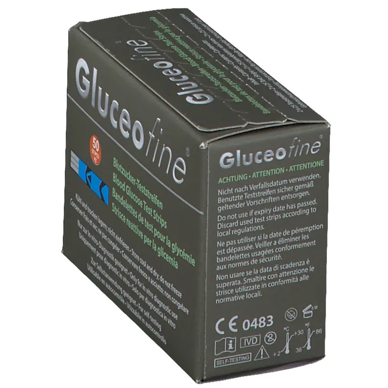 Shopapotheke Gluceofine® Blutzucker-Teststreifen