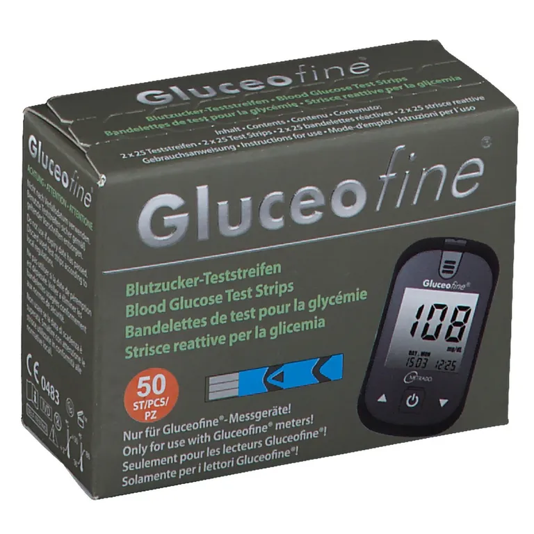 shopapotheke Gluceofine® Blutzucker-Teststreifen