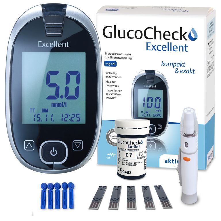 shopapotheke GlucoCheck Excellent Messgerät (mmol/L)