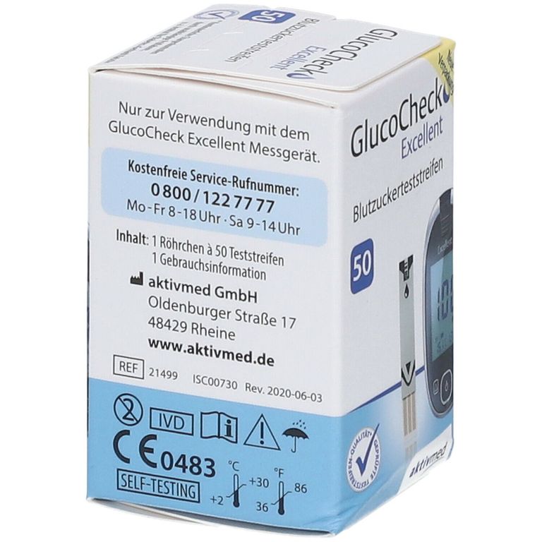 Shopapotheke GlucoCheck Excellent Teststreifen