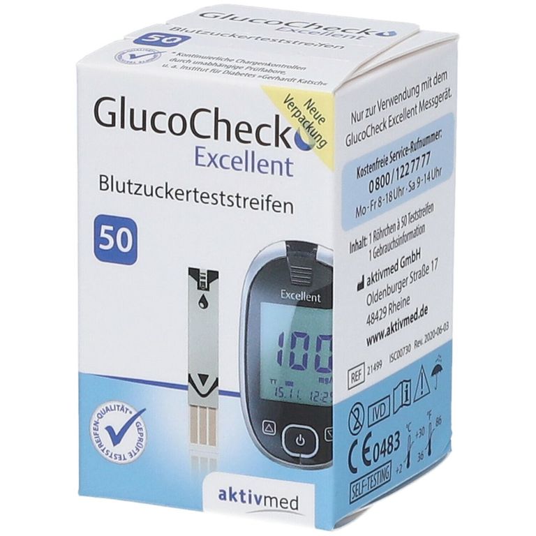 Shopapotheke GlucoCheck Excellent Teststreifen