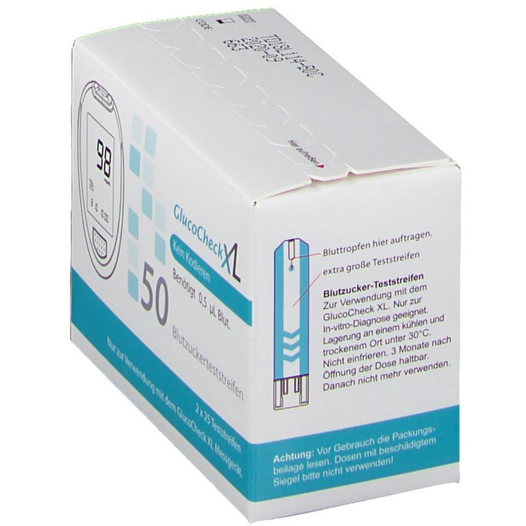 Shopapotheke GlucoCheckXL Blutzuckerteststreifen