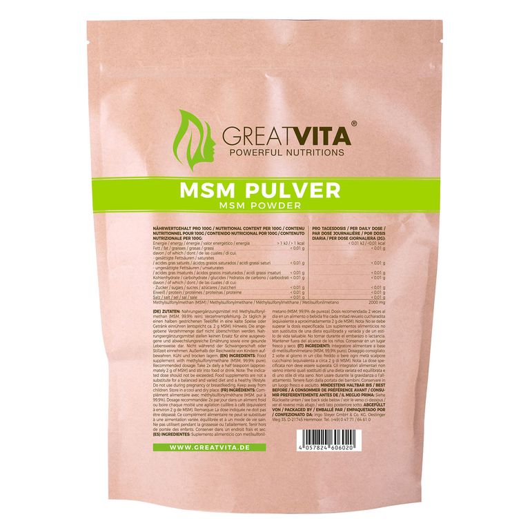 Shopapotheke GreatVita MSM Pulver