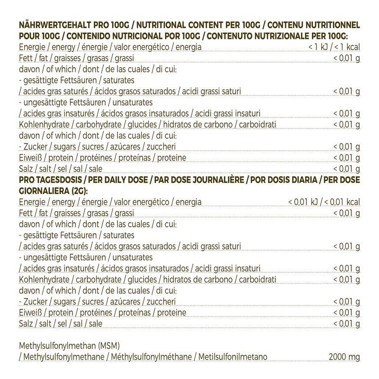 Shopapotheke GreatVita MSM Pulver