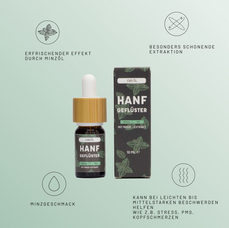 Shopapotheke HANFGEFLÜSTER CBD Minzöl 10%