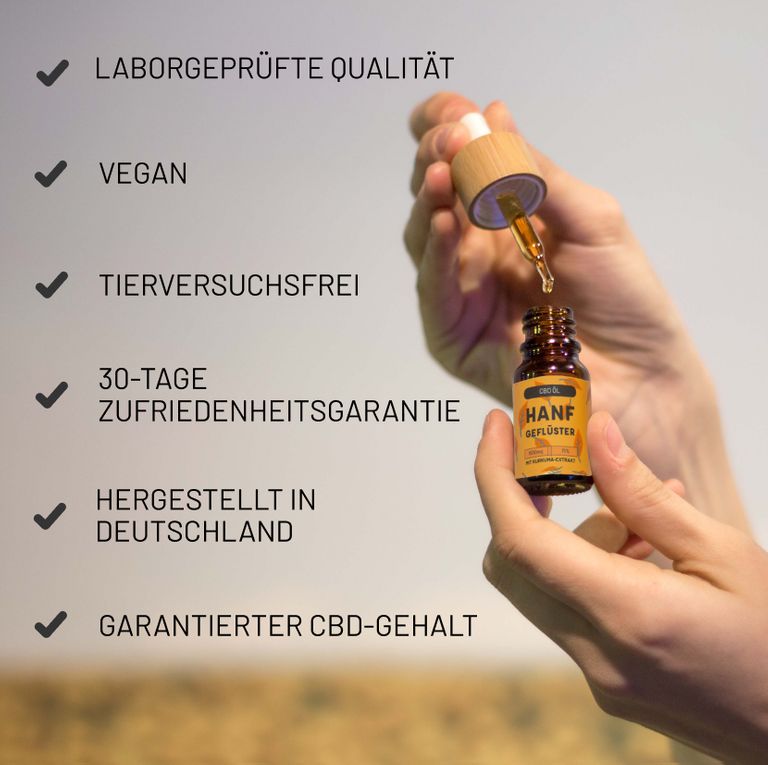 Shopapotheke HANFGEFLÜSTER Goldenes CBD Öl 15%