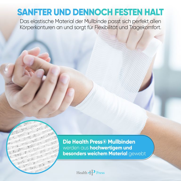Shopapotheke Health Press® Mullbinde Elastisch