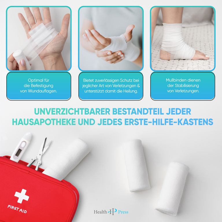 Shopapotheke Health Press® Mullbinde Elastisch