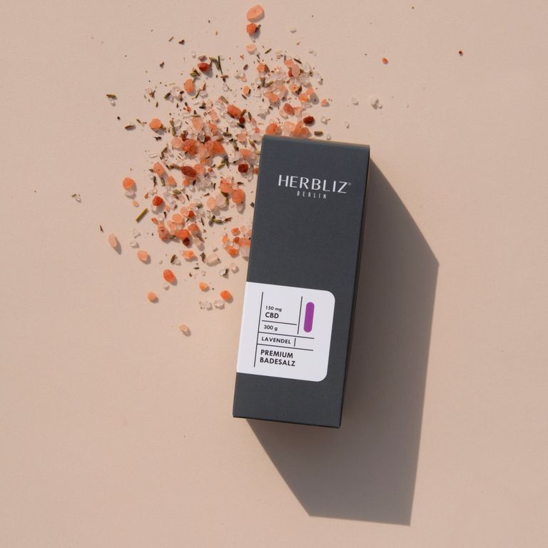 Shopapotheke HERBLIZ Lavendel CBD Badesalz